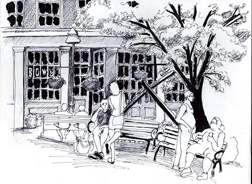 South Street Seaport Drawing